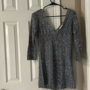 Knit sequin sweater
